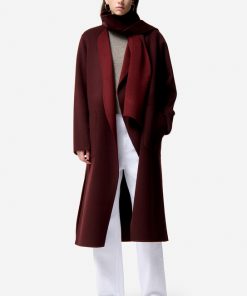 Vanessabruno Femme Men's Manteau Valeran | Lie De Vin & Bordeaux