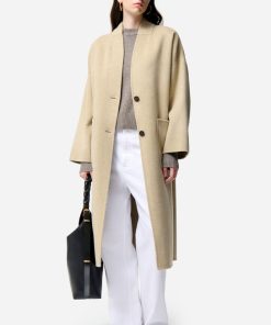 Vanessabruno Femme Men's Manteau Bachir | Beige Chine
