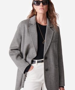Vanessabruno Femme Men's Veste Marc | Gris Chiné