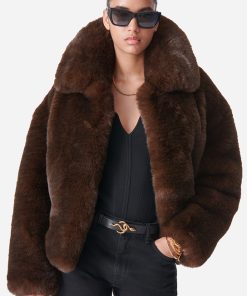 Vanessabruno Femme Men's Manteau Fausse Fourrure Daniel | Marron