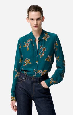 Vanessabruno Femme Men's Blouse Fable | Bleu Canard