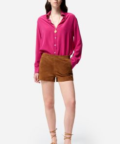 Vanessabruno Femme Men's Short En Daim Eris | Chocolat