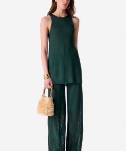 Vanessabruno Femme Men's Pantalon Ellon | Vert Bouteille