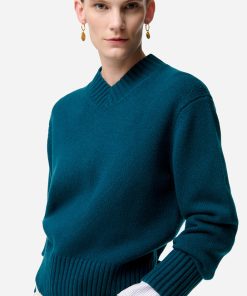 Vanessabruno Femme Men's Pull Fazio | Bleu Canard