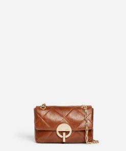 Vanessabruno Femme Petit Sac Moon En Cuir | Havane