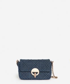 Vanessabruno Femme Petit Sac Moon En Coton | Denim