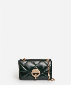 Vanessabruno Femme Petit Sac Moon En Cuir | Forêt