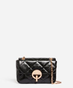 Vanessabruno Femme Moyen Sac Moon En Cuir | Noir