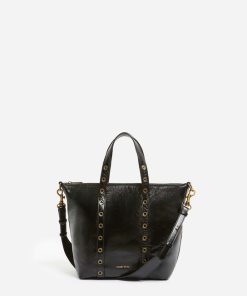 Vanessabruno Femme Petit Sac Zippy En Cuir | Noir
