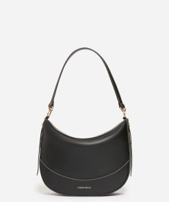 Vanessabruno Femme Moyen Sac Daily En Cuir | Noir
