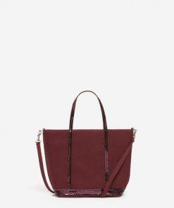 Vanessabruno Femme Sacs Cabas S Zippé En Toile | Pourpre