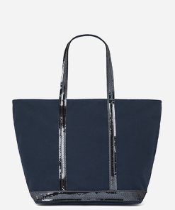 Vanessabruno Femme Sacs Cabas L Zippé En Toile | Pyrite
