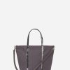 Vanessabruno Femme Sacs Cabas S Zippé En Toile | Anthracite