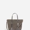 Vanessabruno Femme Sacs Cabas S Zippé En Lin | Granit