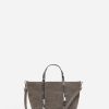 Vanessabruno Femme Sacs Cabas Xs Zippé En Lin | Granit