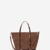 Vanessabruno Femme Sacs Cabas S Zippé En Lin | Moka