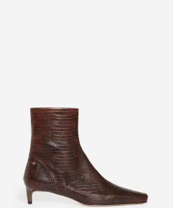 Vanessabruno Femme Chaussures Bottines Cuir Marron Daily | Ebene