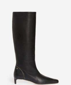 Vanessabruno Femme Chaussures Bottes Hautes Cuir Noir Daily | Noir
