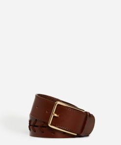 Vanessabruno Femme Accessoires Ceinture Marron En Cuir 40mm | Marron