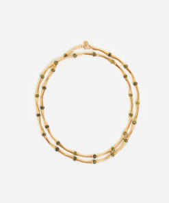 Vanessabruno Femme Accessoires Sautoir En Laiton | Or