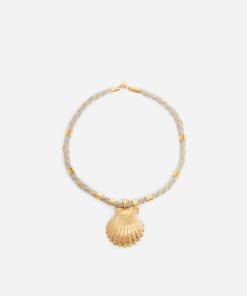 Vanessabruno Femme Accessoires Collier En Laiton | Or