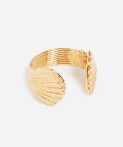 Vanessabruno Femme Accessoires Manchette En Laiton | Or